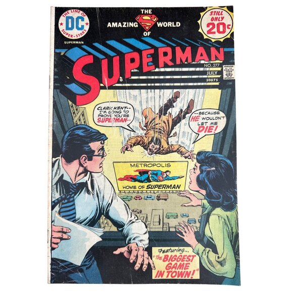 DC Comics The Amazing World Of Superman #277 July 1974 Comic Book Bagged Boarded - Picture 1 of 5